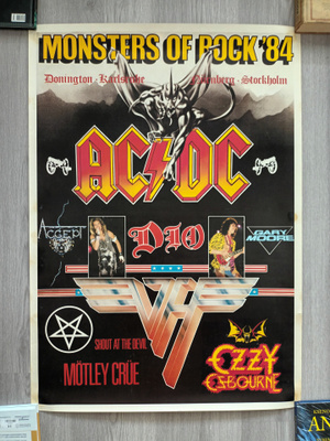 Monsters Of Rock 1984 alkuperäinen promojuliste