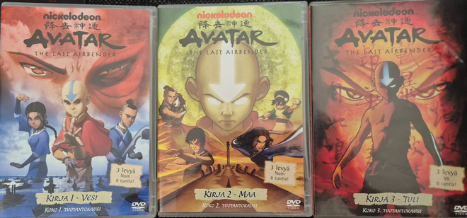 Avatar The Last Airbender Kirja 1-3 -DVD