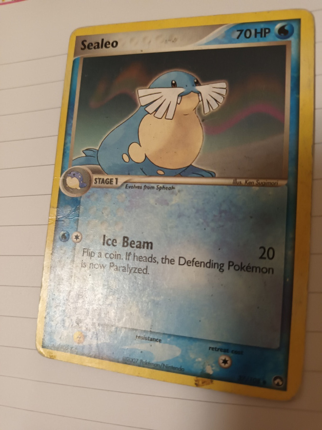 Pokémon Sealeo #37 Pokemon Power Keepers card