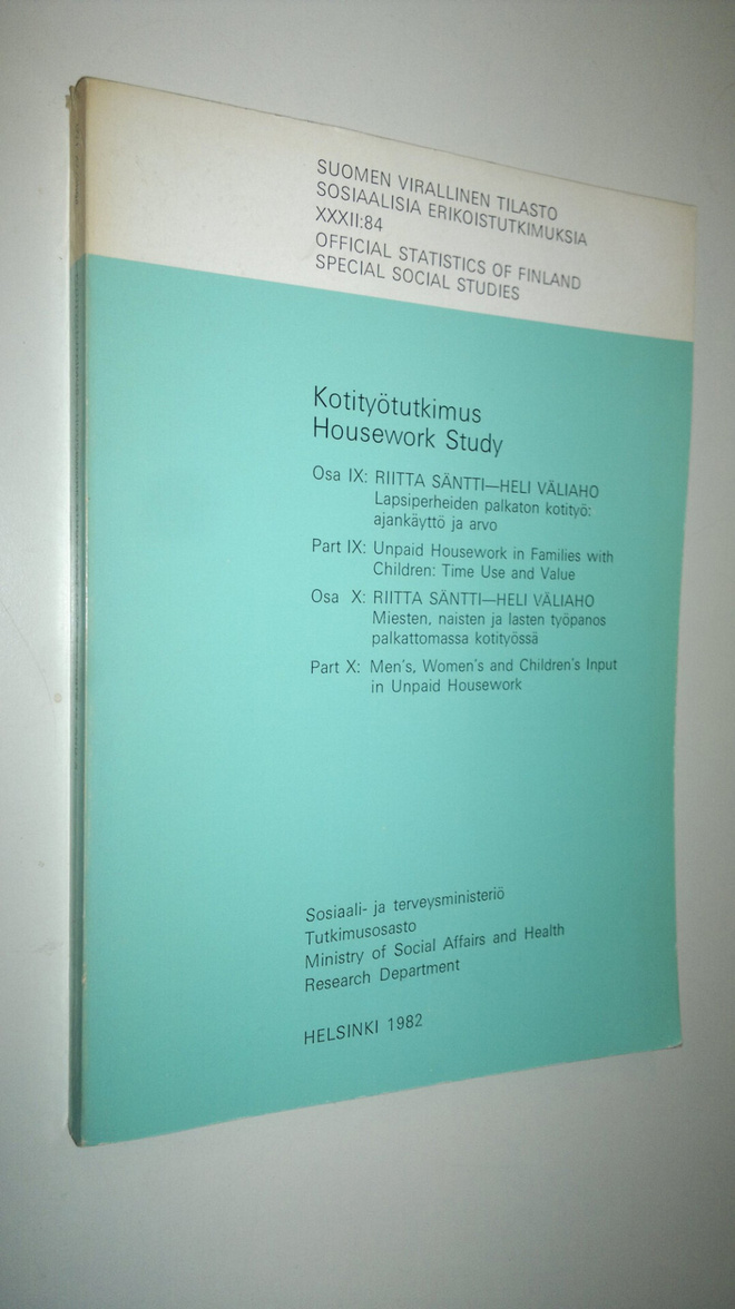 Kotityötutkimus = Housework study Osa 9-10 = Part 9-10