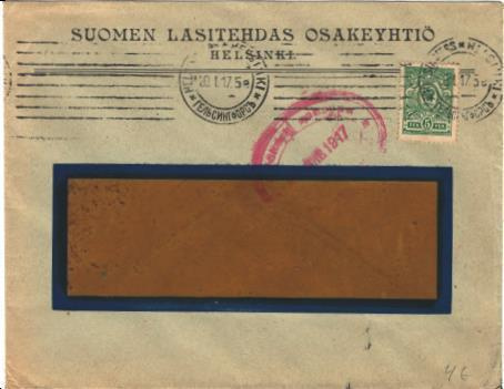 FIRMAKUORI HELSINKI SUOMEN LASITEHDAS SENSUURILEIMA