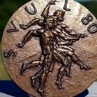 Pronssinen SVUL 80. Valmistajan leimalla. Halkaisija - 44 mm - pikkukuva 3