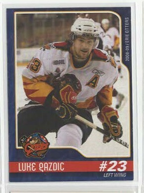 Luke Gazdic 08-09 Erie Otters Team Issue #4