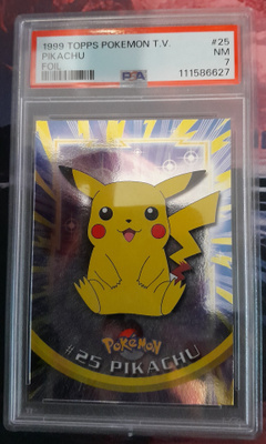 Pikachu topps foil PSA 7