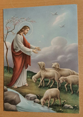 Jeesus paimentaa lampaita, kulkenut 1962