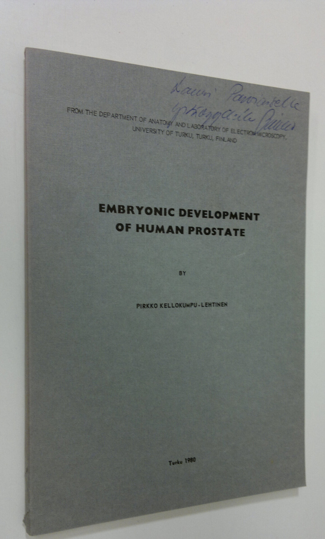 Pirkko Kellokumpu-Lehtinen : Embryonic development of hum...