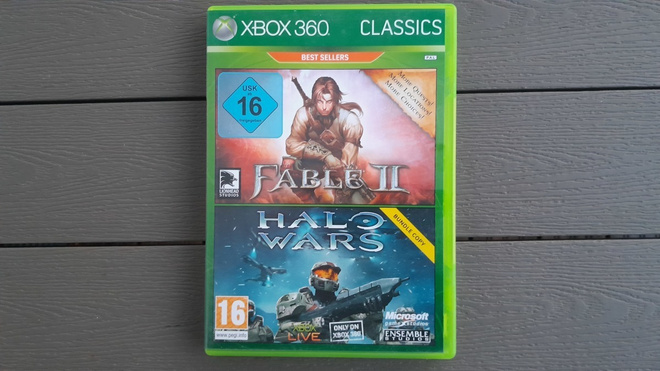 Xbox360: Fable II + Halo Wars pelit (2009)