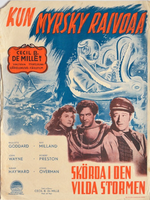 Elokuvajuliste: Kun myrsky raivoaa (John Wayne)