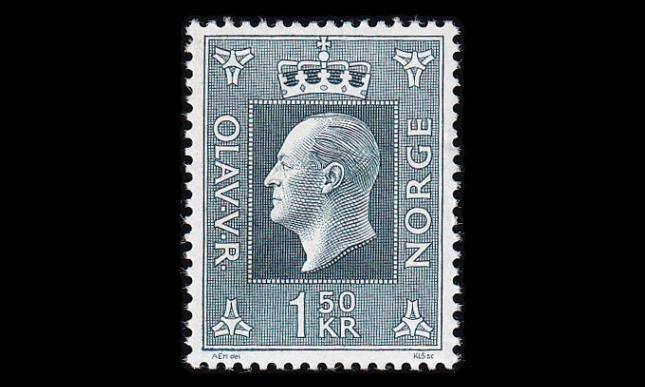 Norja 589 ** Olav V 1,50 kr (1969)