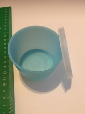 Tupperware turkoosi/ vaaleansininen tiivis kulho