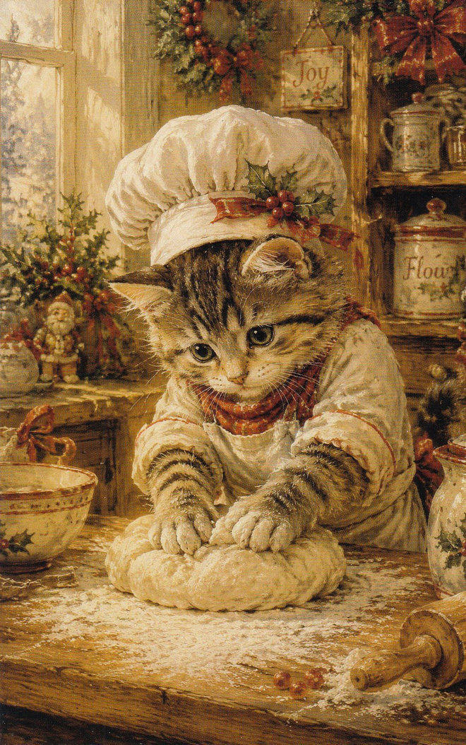 Kissa leipurina