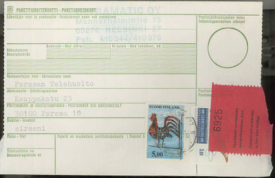 1981 pakettikortti