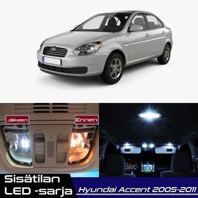 Hyundai Accent (MC) Sisätilan LED-sarja 8-osainen