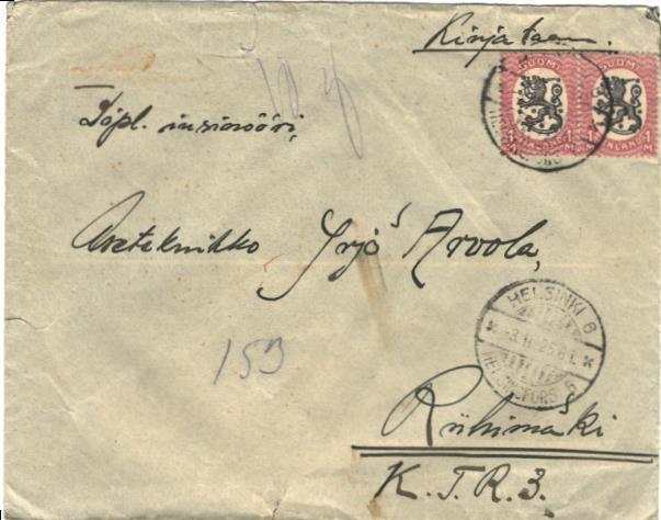 SOTILASPOSTI RIIHIMÄKI KTR 3