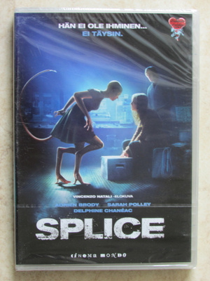 Splice, DVD. UUSI. Adrien Brody