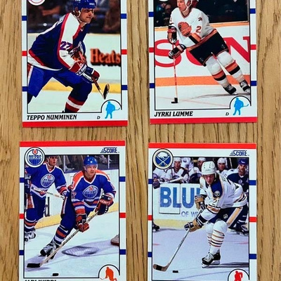 NHL jääkiekkokortit; Kurri, Numminen, Ruuttu, Lumme