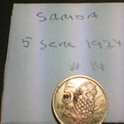 Samoa 5 sene 1974, km#14 - pikkukuva 1