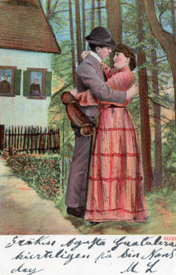 Vanha postikortti-romantiikkaa