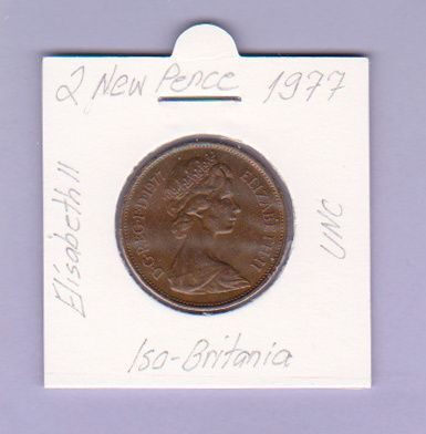 Iso-Britania 2 New Pence v.1977 KM#916