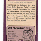 Purkkakuva Jalkapallo n:o 154 WILLIE CARLIN. Leicester city. - pikkukuva 2