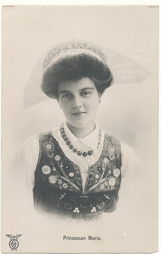 Ruotsin prinsessa MARIA - vanha kortti