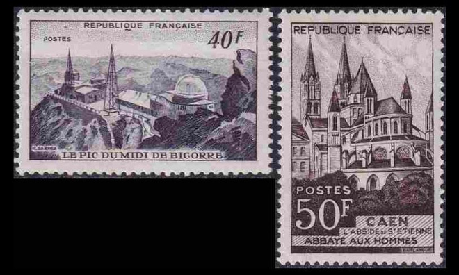Ranska 935-6 ** Maisemia (1951)