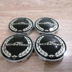 BMW vannekeskiöt – AC Schnitzer Musta-Valko – 68mm (4kpl - pikkukuva 2