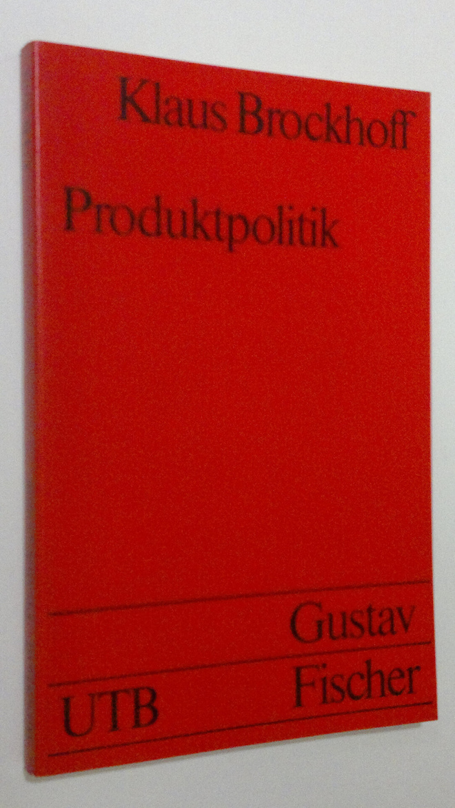Klaus Brockhoff : Produktpolitik