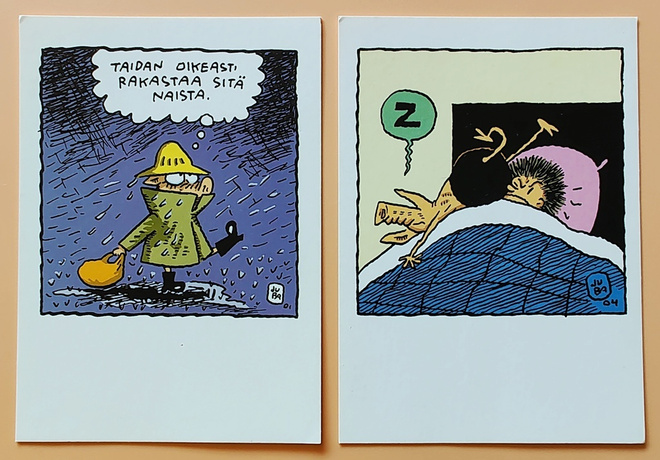 Viivi ja Wagner -postikortteja 3 kpl