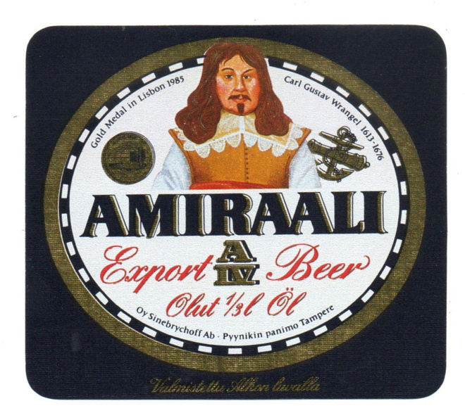 Sinebrychoff AMIRAALI AIV Olut Carl Gustav Wrangel