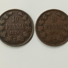 10 Penniä 1876 "Pieni 6" ja normaali 1876 - pikkukuva 1