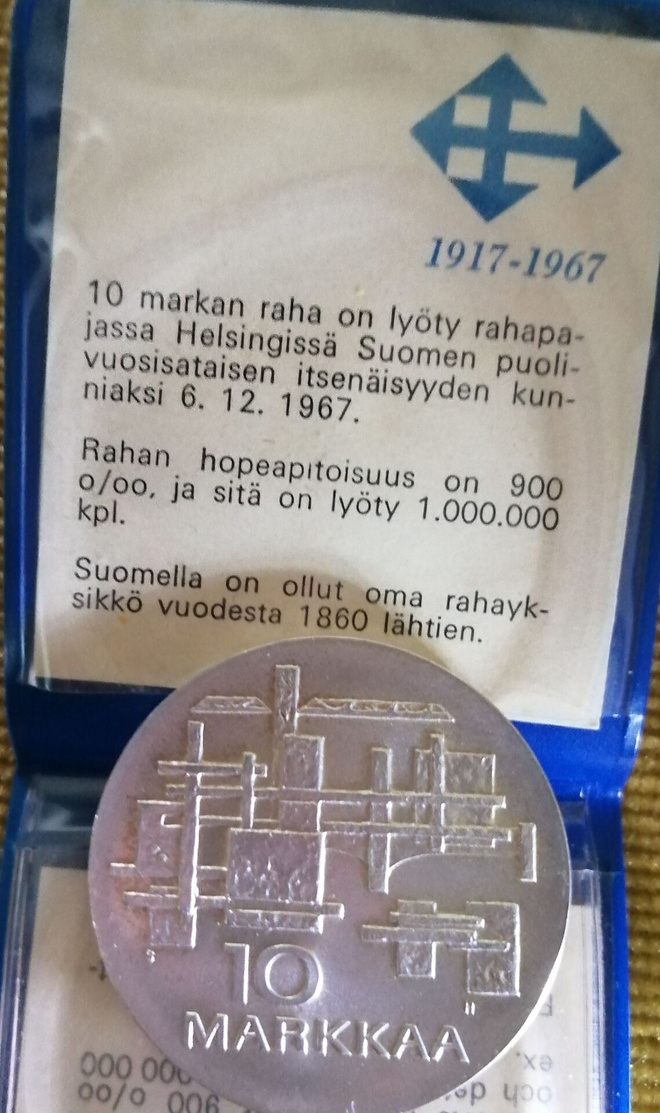 Itsenäisyyden juhlaraha 1967 (2.)