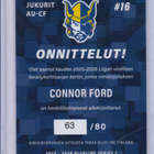 2025-26 Blueline S2 - Signature Silver - Connor Ford / JUK - pikkukuva 2