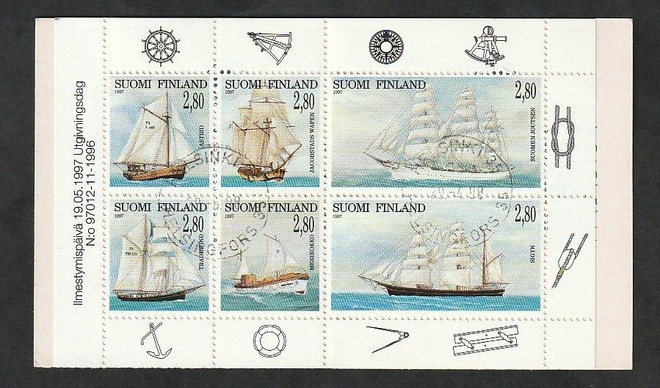 V35 Purjelaivoja, leimattu vihko