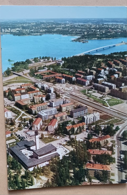 Helsinki, Lauttasaari, kirkko, asutusta, silta, ei p.