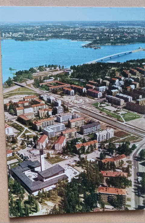 Helsinki, Lauttasaari, kirkko, asutusta, silta, ei p.