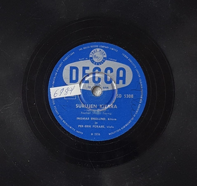 Savikiekko 1955 - Ingmar Englund & Förars - Decca SD 5308