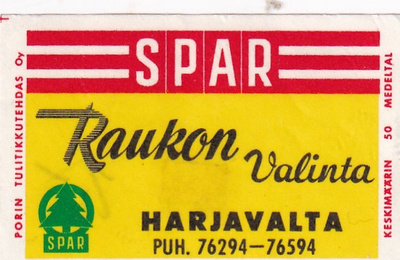 Harjavalta. Raukon Valinta , SPAR .  s94