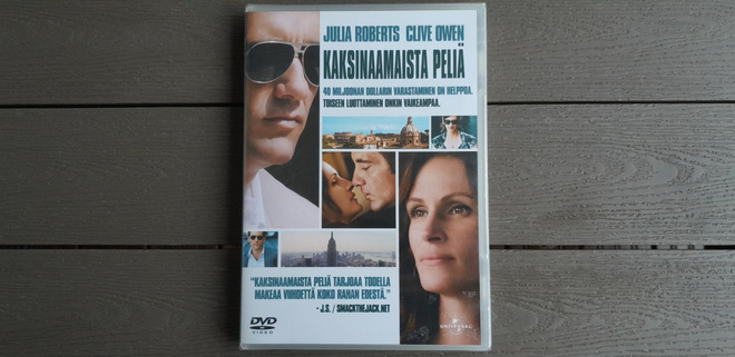DVD: Kaksinaamaista Peliä (Julia Roberts, Clive Owen 2009)