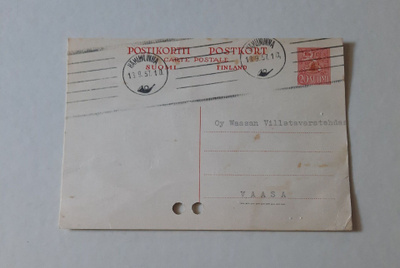 M54 ehiökortti Hämeenlinna 13.9.57