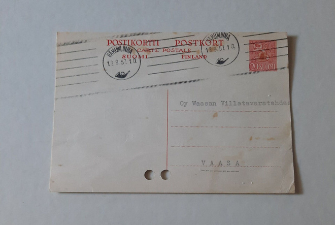M54 ehiökortti Hämeenlinna 13.9.57
