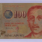 Singapore 100 Dollars v.1999 UNC kullattu (muoviseteli) - pikkukuva 1