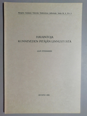 Havaintoja Konneveden pitäjän linnustosta