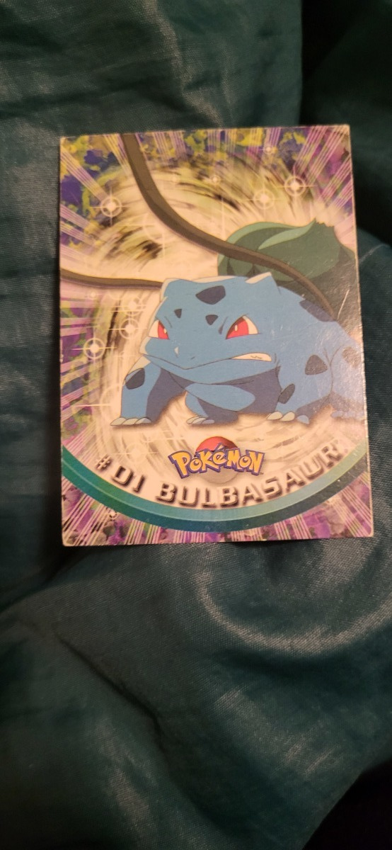 Bulbasaur #01Pokemon Green Topps TV Animation Edition card