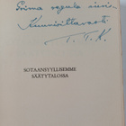 Toivo T. Kaila : Sotaansyyllisemme Säätytalossa (signeera... - pikkukuva 3