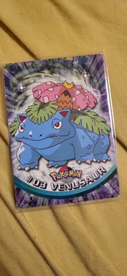 Venusaur #03 Blue Topps TV Animation Edition card