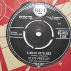 Elvis Presley A Mess Of Blues 7" sinkku UK RCA 1194 - pikkukuva 1