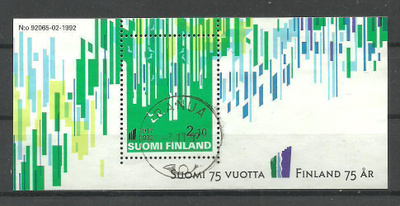 BL9 ITSENÄISYYS 75V Revontulet blokki 1992 o