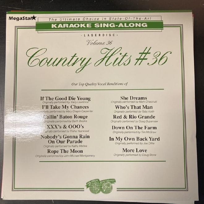 NuTech Entertainment - Country Hits #36 LaserDisc