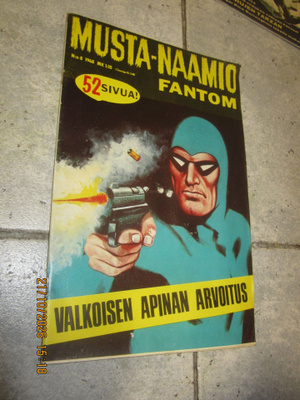 Musta-Naamio nro 8 / 1968 sarjakuvalehti -  hieno kunto